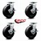 Service Caster Tool Box Caster Wheel Set 6'' Glass Filled Nylon Swivel Casters, 4PK TOOL-SCC-20S620-GFNB-TLB-4 - alternate 2